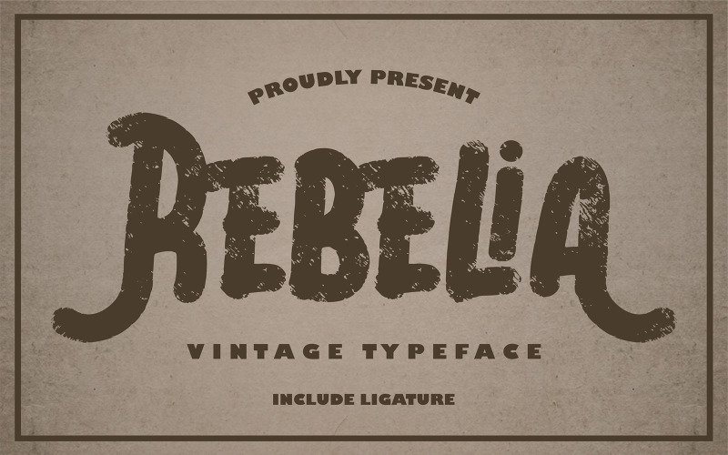 Rebelia | Vintage betűkészlet betűtípus