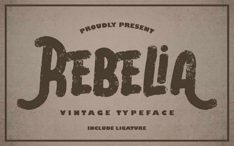 Rebelia | Vintage typsnitt typsnitt