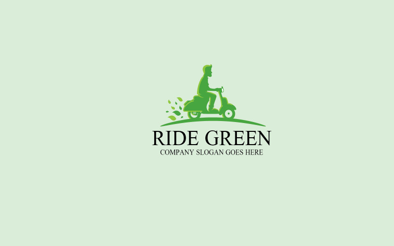Ride Green Logo Template