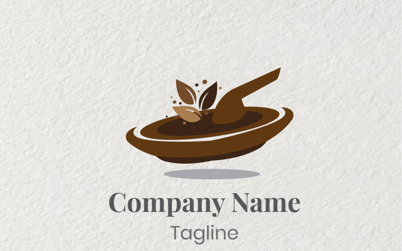 Modello di Logo di medicina di erbe