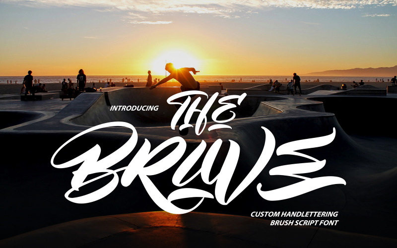 TheBrave | Handlettering Brush Kurzív betűtípus