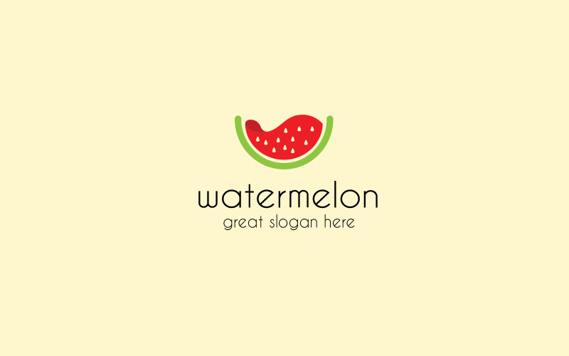 Download Шаблон логотипа "Watermelon Logo Template" / Watermelon Logo Template - Шаблон логотипа на тему графика app,brand,branding,company,creative,green,identity,labs,mobile,nature,photo,photography,red,shop,store,studio,tropical,watermelon,fruit,farm
