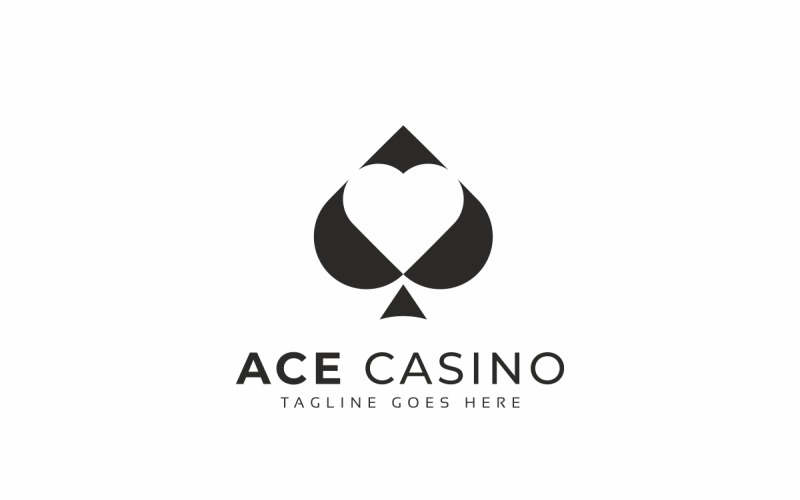 Download Шаблон логотипа "Ace Casino Logo Template" / Ace Casino Logo Template - Шаблон логотипа на тему графика ace,bet,black,blackjack,card,card games,cards logo template,casino,diamond,find,fire flame,full game,gambling website,game club,holdem poker,house,jack,locate location,lucky games,luxury cres