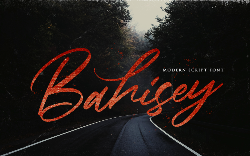 Bahisey - fonte cursiva moderna