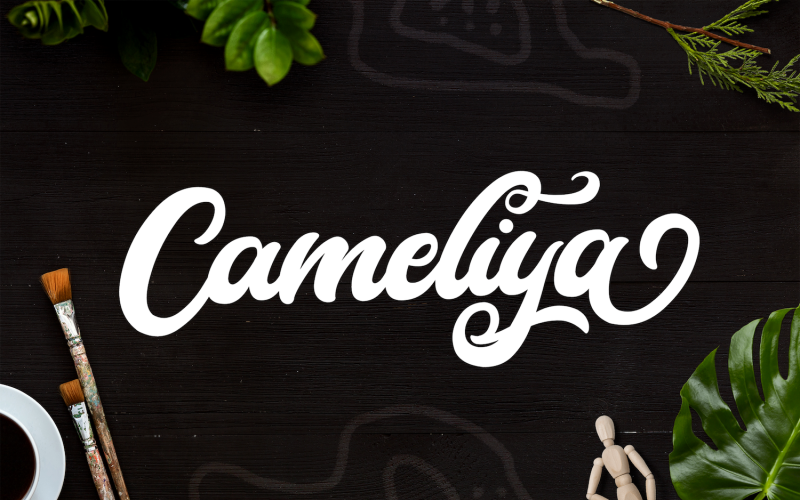 Cameliya - Fuente cursiva negrita