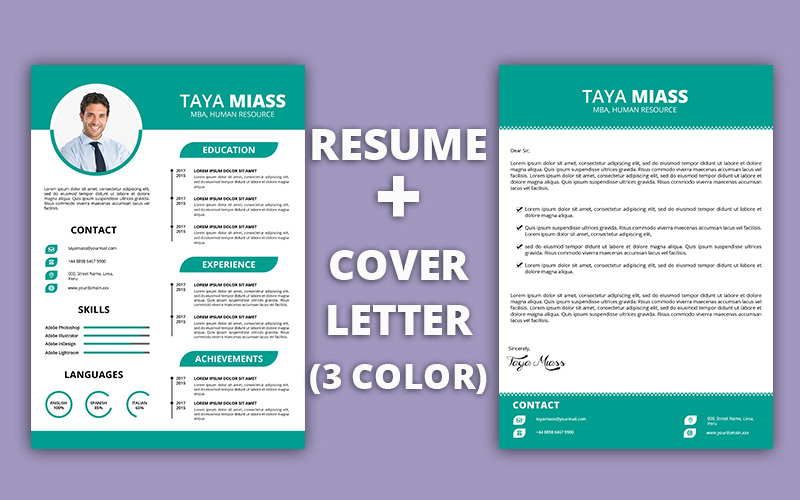 Download Резюме "Corporate Resume Template" / Corporate Resume Template - Резюме на тему графика resume,cover letter,design,corporate,clean,best,attractive,new,latest,graphic,resume design,new design,cv,resume with cover letter,sale