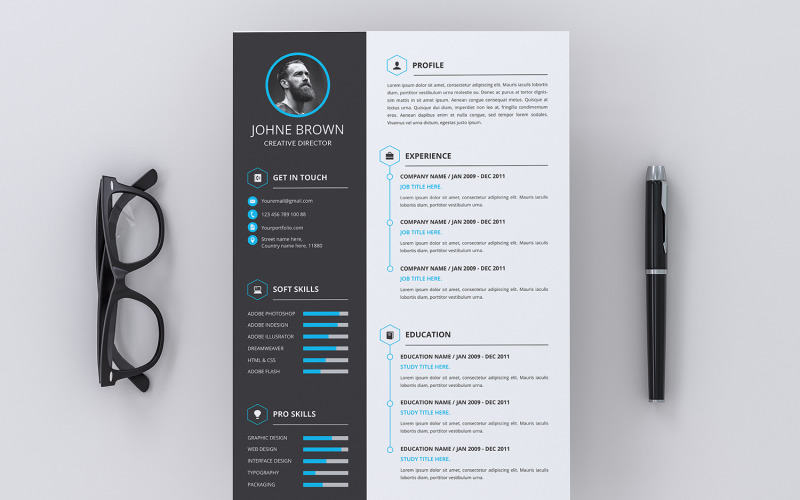 Download Резюме "CV Resume Template" / CV Resume Template - Резюме на тему графика business,jop,resume,graphics,cv,logo,application,company,corporate,branding,identity,trademark,individuality,letterhead,id,infographic,design,template,cv template,elegant