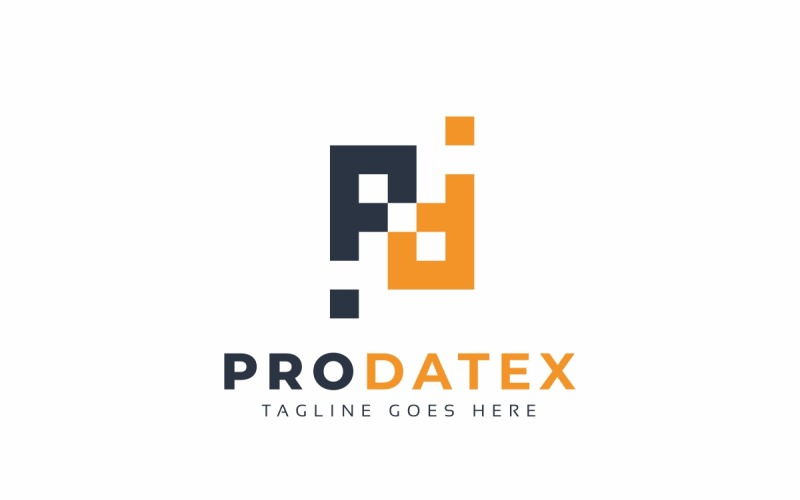 Prodatex P Letter Logo Template