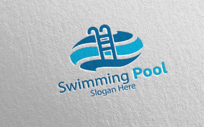 Swimming Pool Services 1 Logo Template