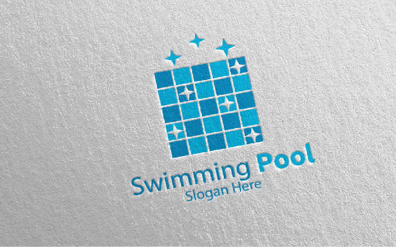 Swimming Pool Services 17 Logo Template