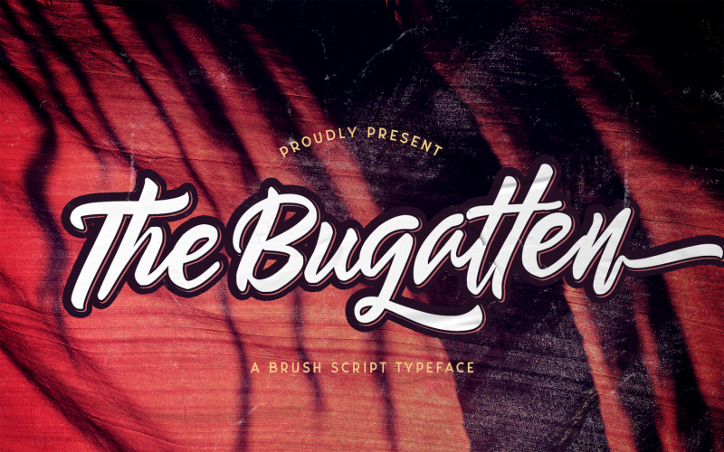 The Bugatten - Fuente cursiva negrita