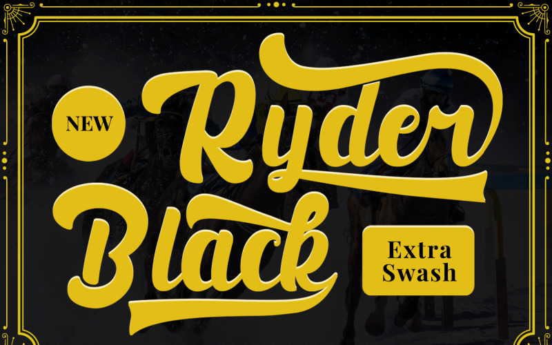 Download Шрифт "Black Ryder - Bold Cursive Font" / Black Ryder - Bold Cursive Font - Шрифт на тему графика typography,script,signature,calligraphy,handwritten,logotype,handmade,vintage,brush,product,retro,poster,bold,bold script,wedding