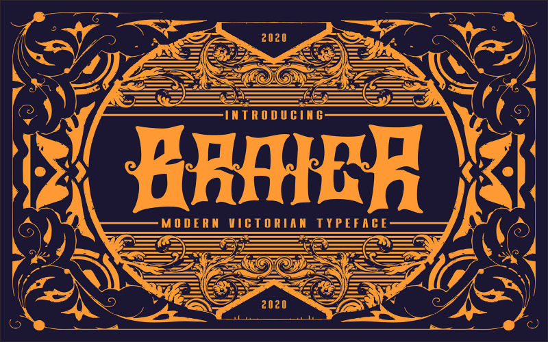 Braier | Carattere tipografico vittoriano moderno