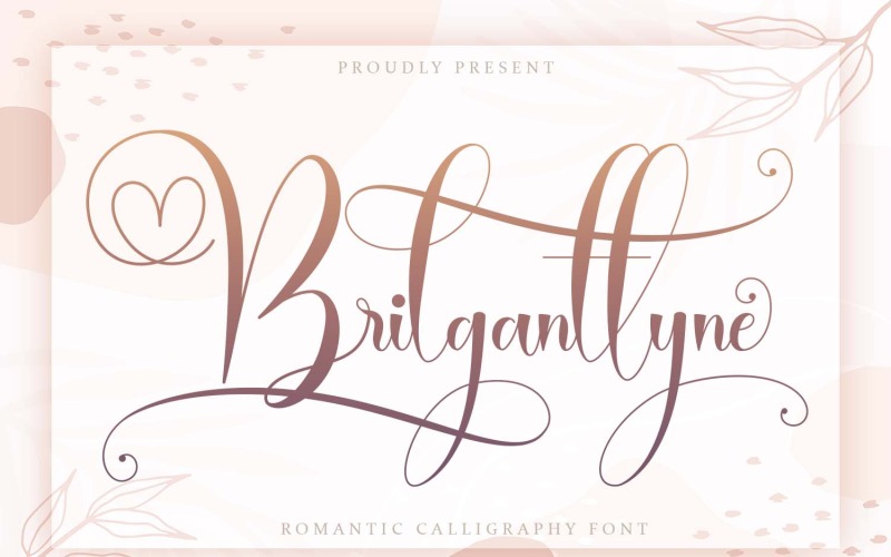 Brilganttyne - Modern kalligrafi typsnitt