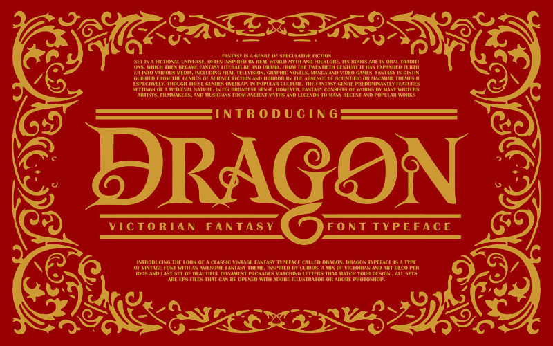 Draak | Victoriaans lettertype