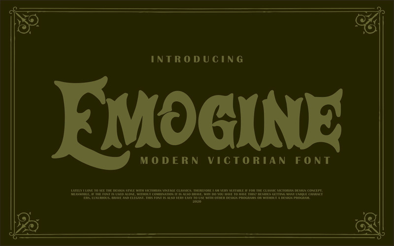 Эможин | Современный викторианский шрифт