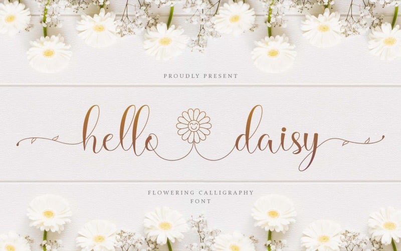 Hello Daisy - Fonte de caligrafia moderna
