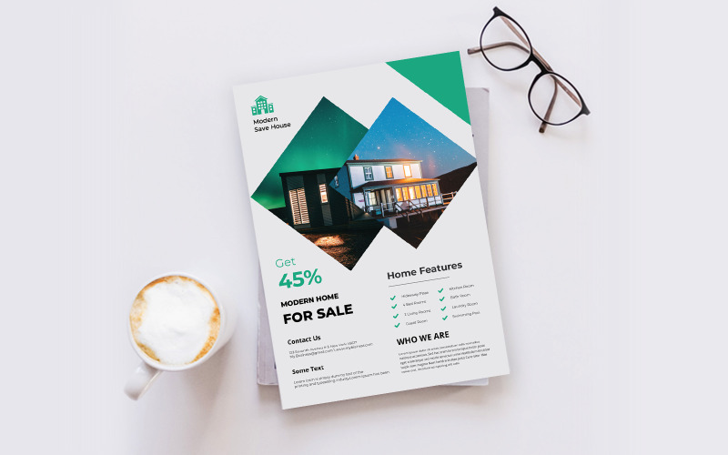 Download Фирменный стиль "Real Estate Flyer - Corporate Identity Template" / Real Estate Flyer - Corporate Identity Template - Фирменный стиль на тему графика flyer,template,design,business,poster,corporate,estate,real,concept,print,company,architecture,modern,construction,creative,home,sale,style,industry,building