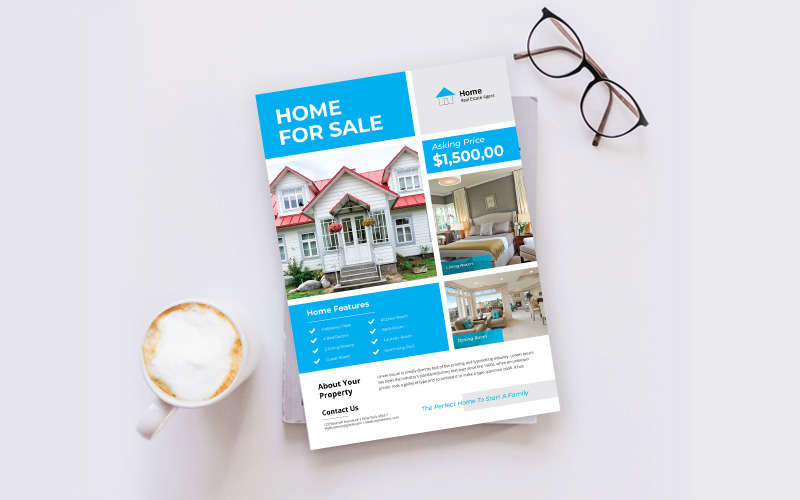 Download Фирменный стиль "Real Estate Flyer - Corporate Identity Template" / Real Estate Flyer - Corporate Identity Template - Фирменный стиль на тему графика flyer,template,design,business,poster,corporate,estate,real,concept,print,company,architecture,modern,construction,creative,home,sale,style,industry,building