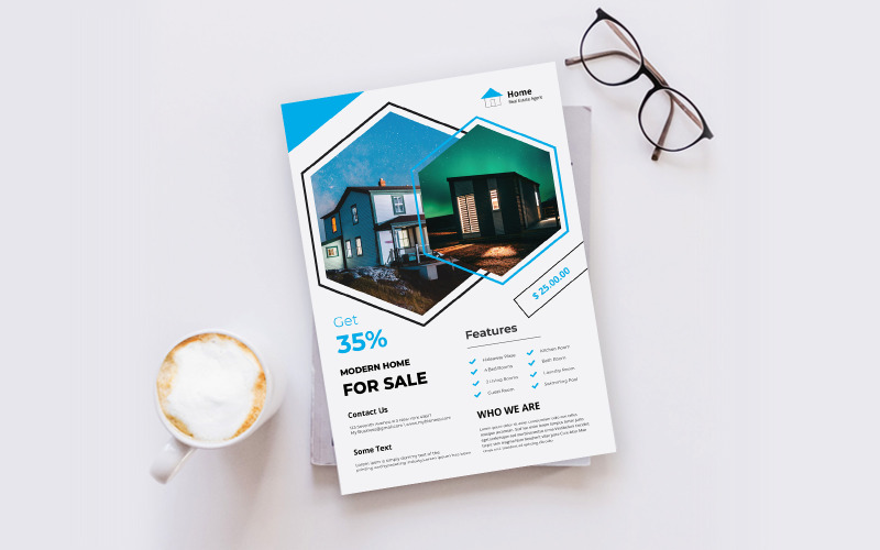 Download Фирменный стиль "Real Estate Flyer - Corporate Identity Template" / Real Estate Flyer - Corporate Identity Template - Фирменный стиль на тему графика flyer,template,design,business,poster,corporate,estate,real,concept,print,company,architecture,modern,construction,creative,home,sale,style,industry,building