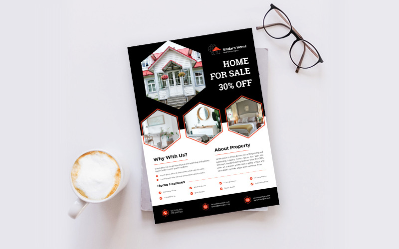 Download Фирменный стиль "Real Estate Flyer - Corporate Identity Template" / Real Estate Flyer - Corporate Identity Template - Фирменный стиль на тему графика flyer,template,design,business,poster,corporate,estate,real,concept,print,company,architecture,modern,construction,creative,home,sale,style,industry,building
