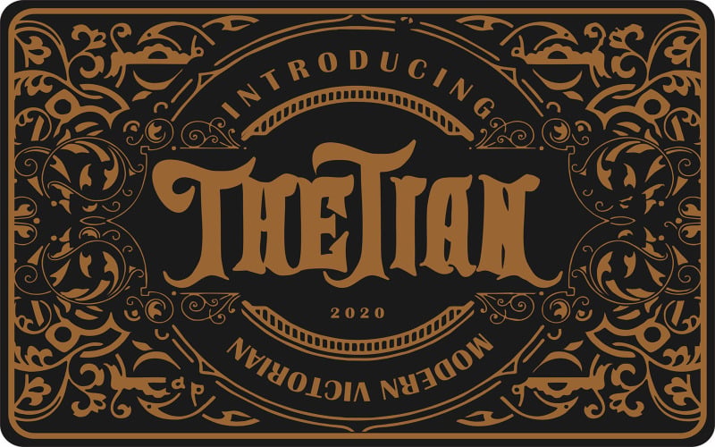 Thetiaan | Modern Victoriaans lettertype