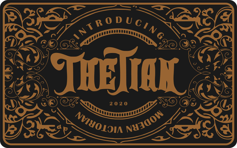 Thetian | Modern viktoriansk typsnitt
