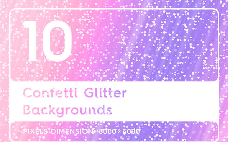 10 Confetti Glitter Arka Plan