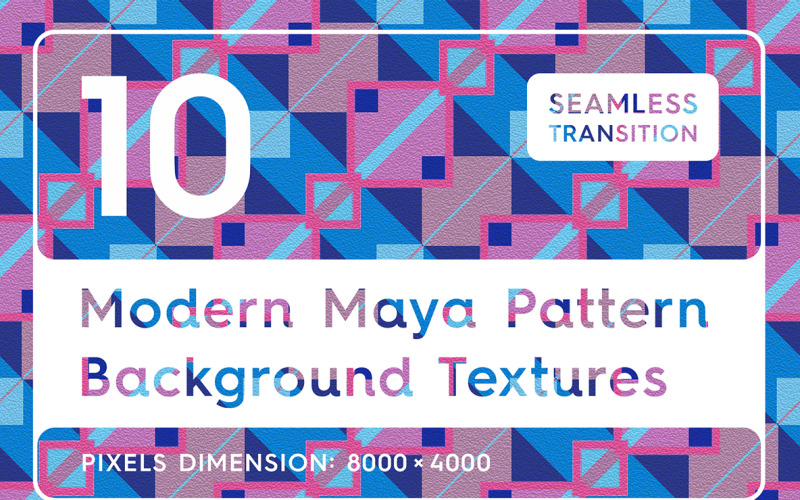 Fondo de texturas de 10 patrones mayas modernos