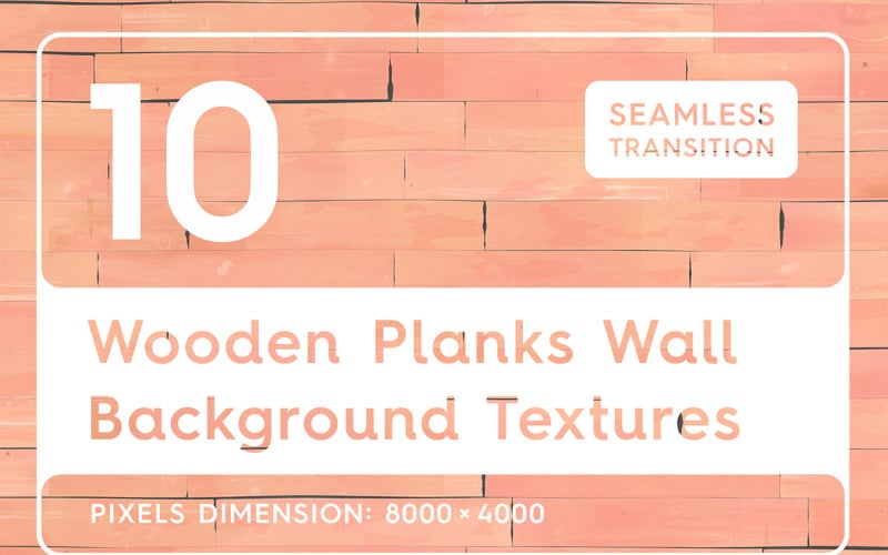 10 Wooden Planks Wall Background