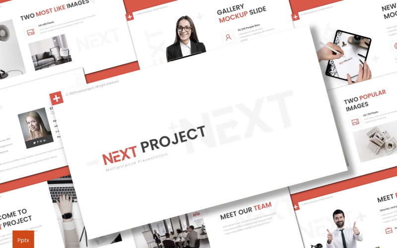 Next Project PowerPoint template