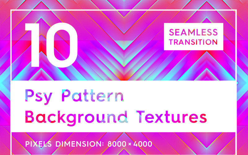 10 Seamless Psy Pattern Textures Background