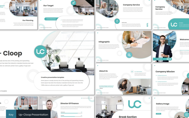 Up-Cloop - Keynote-Vorlage