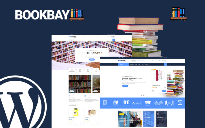 Bookbay - тема WordPress для книжного магазина
