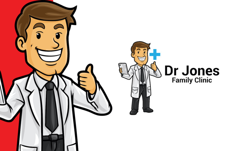 Download Шаблон логотипа "Health Care Clinic Logo Template" / Health Care Clinic Logo Template - Шаблон логотипа на тему графика logo,logomascot,mascot,logotemplate,character,illustration,vector,graphic,doctor,health,clinic,practicion,service,medical,hospital