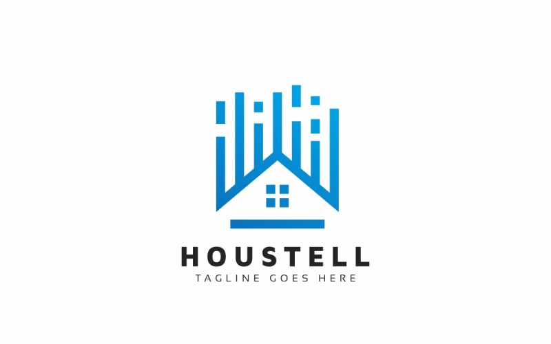 House Line Tech Logo Template