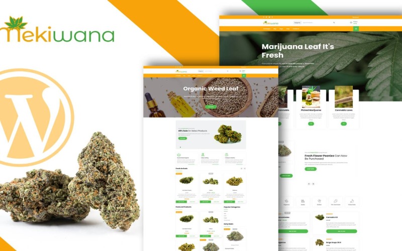 Mekiwana - Тема WordPress для магазину медичного конопель