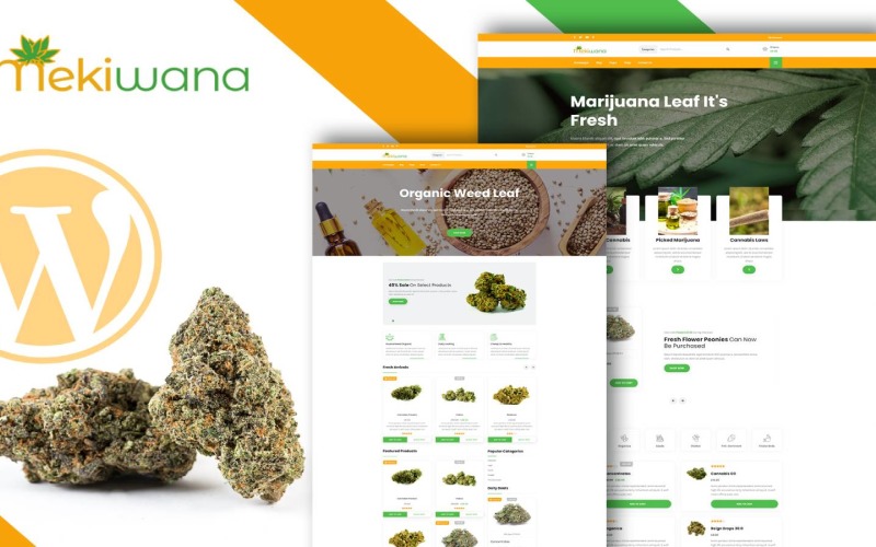 Mekiwana - WordPress-thema voor medische cannabiswinkel