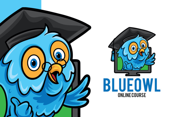 Owl Online Course Logo Mall
