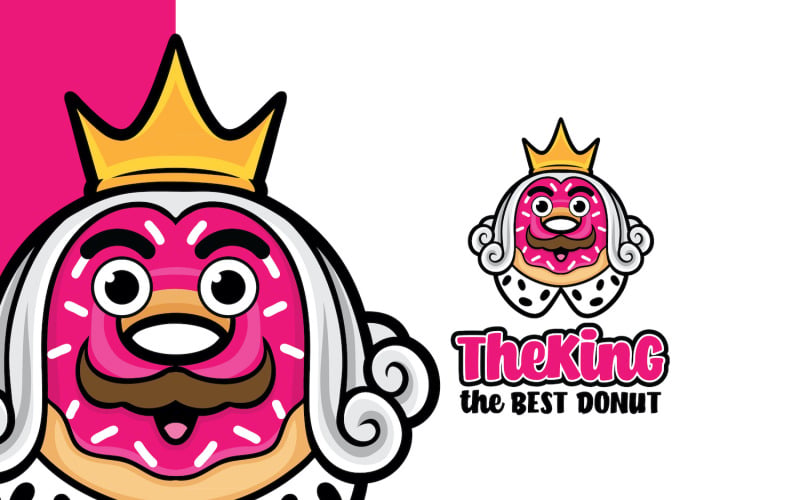 King Donut-logotypmallen