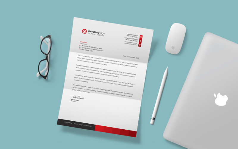 Download Фирменный стиль "Letterhead - Corporate Identity Template" / Letterhead - Corporate Identity Template - Фирменный стиль на тему графика letter,corporate,letterhead,vector,company,design,identity,paper,document,leaflet,a4,print,abstract,contract,modern,presentation,official,business,page,headline