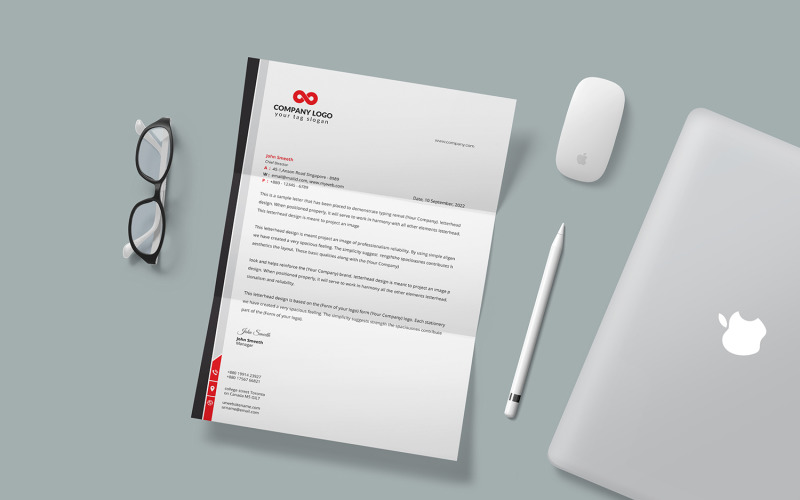Download Фирменный стиль "Letterhead - Corporate Identity Template" / Letterhead - Corporate Identity Template - Фирменный стиль на тему графика letter,corporate,letterhead,vector,company,design,identity,paper,document,leaflet,a4,print,abstract,contract,modern,presentation,official,business,page,headline