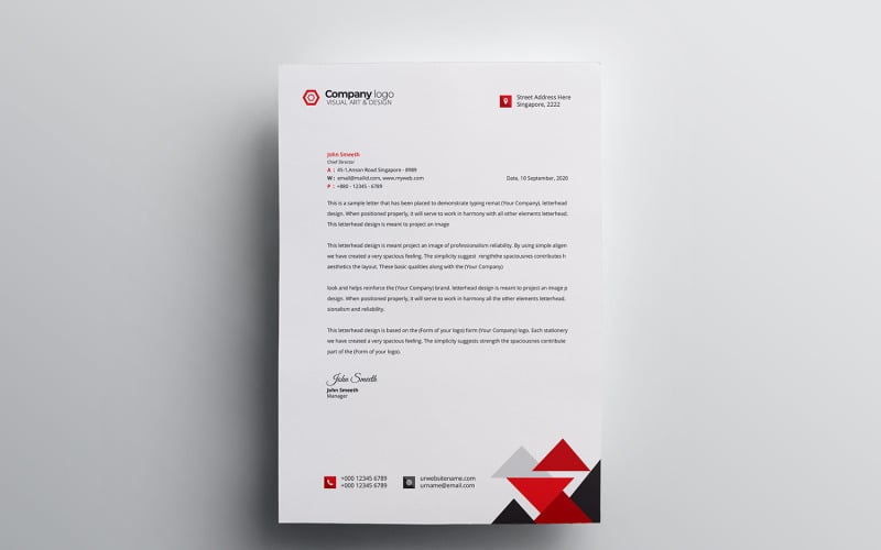 Download Фирменный стиль "Letterhead - Corporate Identity Template" / Letterhead - Corporate Identity Template - Фирменный стиль на тему графика letter,corporate,letterhead,vector,company,design,identity,paper,document,leaflet,a4,print,abstract,contract,modern,presentation,official,business,page,headline