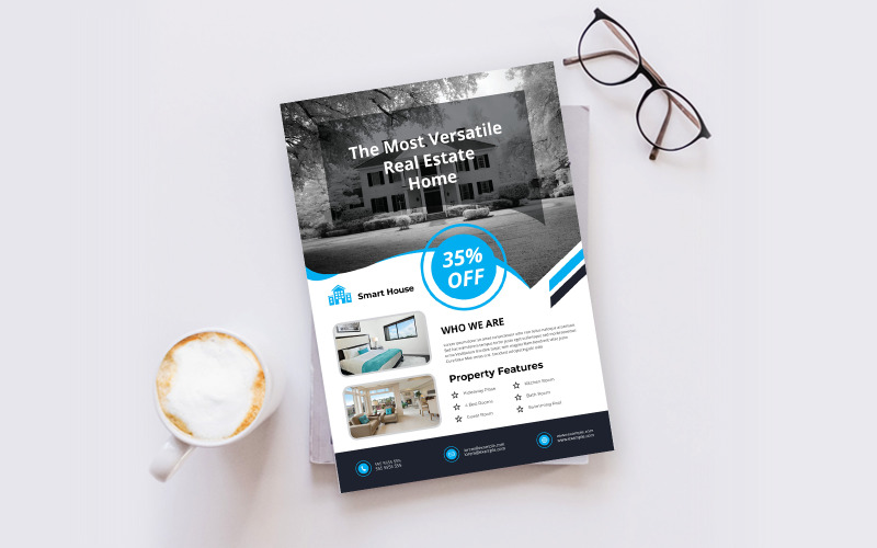 Download Фирменный стиль "Real Estate Flyer - Corporate Identity Template" / Real Estate Flyer - Corporate Identity Template - Фирменный стиль на тему графика flyer,template,design,business,poster,corporate,estate,real,concept,print,company,architecture,modern,construction,creative,home,sale,style,industry,building