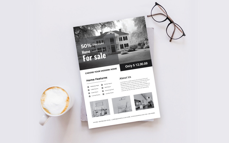 Download Фирменный стиль "Real Estate Flyer - Corporate Identity Template" / Real Estate Flyer - Corporate Identity Template - Фирменный стиль на тему графика flyer,template,design,business,poster,corporate,estate,real,concept,print,company,architecture,modern,construction,creative,home,sale,style,industry,building