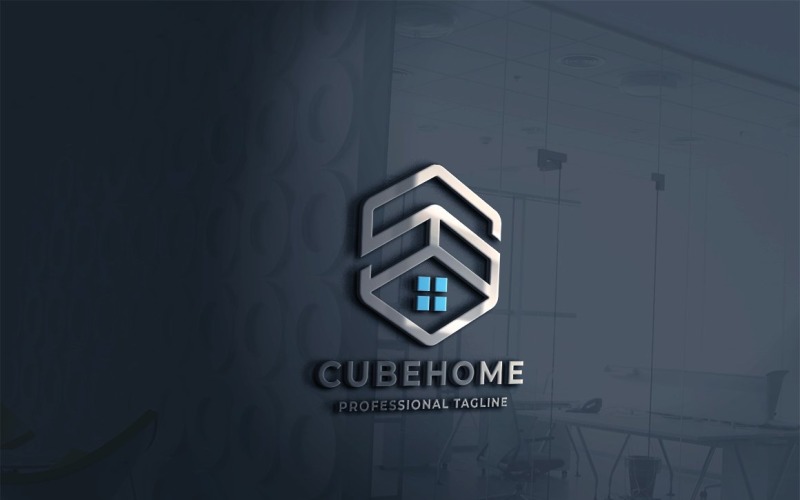 Download Шаблон логотипа "Clean Home Logo Template" / Clean Home Logo Template - Шаблон логотипа на тему графика architect,brand,branding,building,cube,design,door,hexa,home,house,interior,logo,logotype,modern,professional,template,vector,window