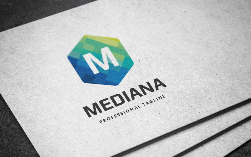 Download Шаблон логотипа "Mediana Letter M Logo Template" / Mediana Letter M Logo Template - Шаблон логотипа на тему графика box,brand,branding,business,consulting,corporative,cube,cubical,editable,editable letter,financial,firm,group,hexa,hexagon,hexagonal,identity,investment,letter,m letter