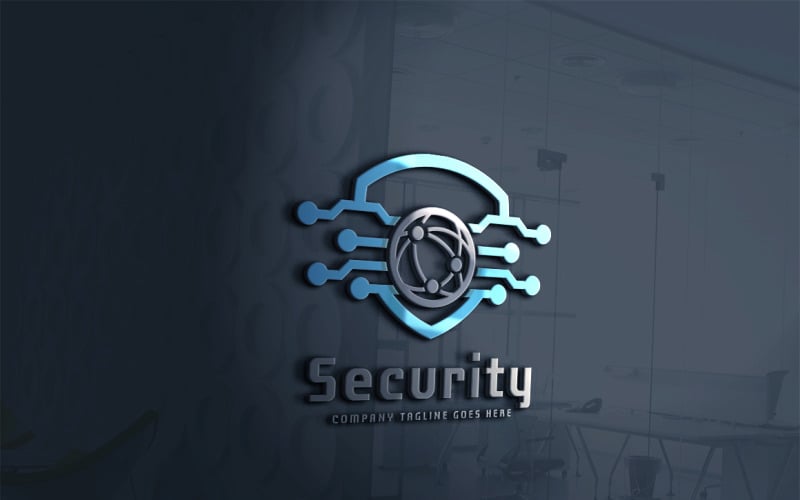 Modèle de logo de sécurité
