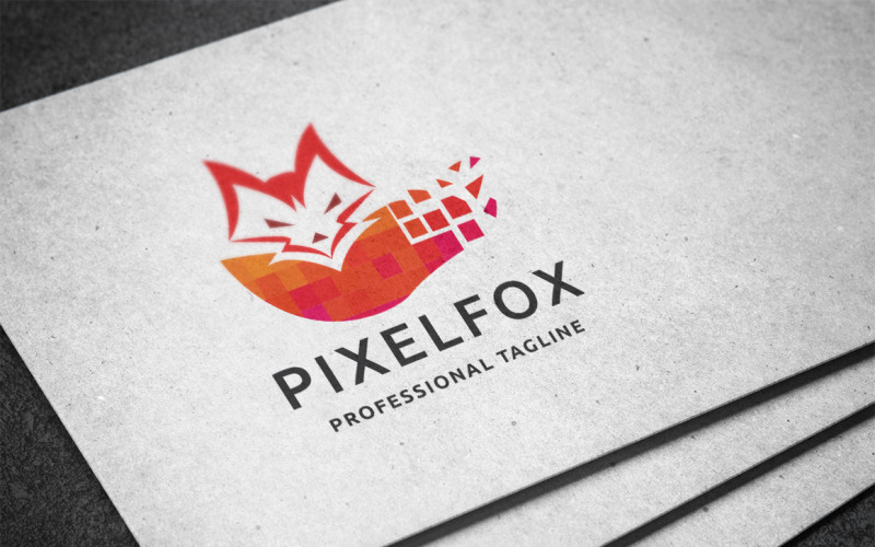 Download Шаблон логотипа "Pixel Fox Logo Template" / Pixel Fox Logo Template - Шаблон логотипа на тему графика agile,agility,animal,animals,business,colorful,crafty,cunning,dog,entertainment,fast,fox,fox logo,foxed,foxy,media,orange,predator,professional,quick