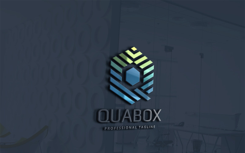 Download Шаблон логотипа "Quality Box Letter Q Logo Template" / Quality Box Letter Q Logo Template - Шаблон логотипа на тему графика agency,box,brand,branding,business,consult,consulting,dimension,hexagon,hexagonal,identity,invest,investement,letter,logo q,media,modern,professional,q letter,q logo